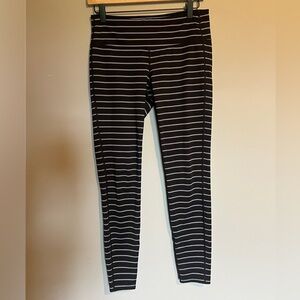 Athleta Striped Leggings Size Medium